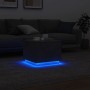 Mesa de centro con luces LED gris hormigón 50x50x40 cm by vidaXL, Coffee table - Ref: Foro24-839871, Price: 46,51 €, Discount: %
