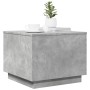 Mesa de centro con luces LED gris hormigón 50x50x40 cm by vidaXL, Coffee table - Ref: Foro24-839871, Price: 46,51 €, Discount: %