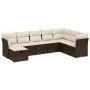 Set sofás de jardín 8 piezas y cojines ratán sintético marrón by vidaXL, Garden sets - Ref: Foro24-3263279, Price: 519,40 €, ...