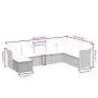 Set sofás de jardín 8 piezas y cojines ratán sintético marrón by vidaXL, Garden sets - Ref: Foro24-3263279, Price: 519,40 €, ...