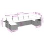 Juego de sofás de jardín 7 piezas con cojines ratán PE marrón by vidaXL, Garden sets - Ref: Foro24-3263819, Price: 469,90 €, ...