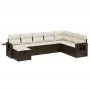 Set of 8-piece garden sofas and brown synthetic rattan cushions by vidaXL, Garden sets - Ref: Foro24-3263899, Price: 527,85 €...