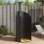 Außendusche aus PE-Rattan und schwarzem Akazienholz 100x100x241,5 cm. von vidaXL, Pool- und Spa-Zubehör - Ref: Foro24-368212,...