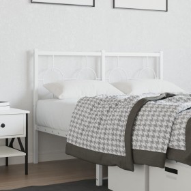 Weißes Metallkopfteil 120 cm von vidaXL, Kopf- und Fußteile - Ref: Foro24-376306, Preis: 41,48 €, Rabatt: %