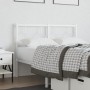 White metal headboard 120 cm by vidaXL, Headboards and footboards - Ref: Foro24-376306, Price: 41,48 €, Discount: %
