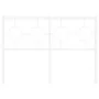 Cabecero de metal blanco 120 cm de vidaXL, Cabeceros y pies de cama - Ref: Foro24-376306, Precio: 40,95 €, Descuento: %