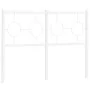 Cabecero de metal blanco 120 cm de vidaXL, Cabeceros y pies de cama - Ref: Foro24-376306, Precio: 40,95 €, Descuento: %