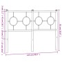 Weißes Metallkopfteil 120 cm von vidaXL, Kopf- und Fußteile - Ref: Foro24-376306, Preis: 41,48 €, Rabatt: %