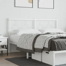 Weißes Metallkopfteil 160 cm von vidaXL, Kopf- und Fußteile - Ref: Foro24-376310, Preis: 40,50 €, Rabatt: %