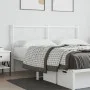 Weißes Metallkopfteil 160 cm von vidaXL, Kopf- und Fußteile - Ref: Foro24-376310, Preis: 40,50 €, Rabatt: %