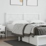 Weißes Metallkopfteil 160 cm von vidaXL, Kopf- und Fußteile - Ref: Foro24-376310, Preis: 40,98 €, Rabatt: %