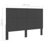 Kopfteil aus dunkelgrauem Stoff, 140 x 200 cm von vidaXL, Kopf- und Fußteile - Ref: Foro24-287476, Preis: 93,91 €, Rabatt: %