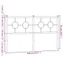 Weißes Metallkopfteil 160 cm von vidaXL, Kopf- und Fußteile - Ref: Foro24-376310, Preis: 40,50 €, Rabatt: %