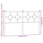 Weißes Metallkopfteil 160 cm von vidaXL, Kopf- und Fußteile - Ref: Foro24-376310, Preis: 40,98 €, Rabatt: %
