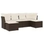 Set sofás de jardín 6 piezas y cojines ratán sintético marrón by vidaXL, Garden sets - Ref: Foro24-3249852, Price: 372,96 €, ...