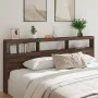 Braunes Eichenholz-Kopfteil mit LED-Licht 220x17x102 cm. von vidaXL, Kopf- und Fußteile - Ref: Foro24-839230, Preis: 112,64 €...