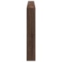 Bed headboard with LED light in brown oak 220x17x102 cm by vidaXL, Headboards and footboards - Ref: Foro24-839230, Price: 114...