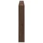 Bed headboard with LED light in brown oak 220x17x102 cm by vidaXL, Headboards and footboards - Ref: Foro24-839230, Price: 112...