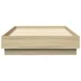 Bettgestell aus Sonoma-Eiche-Engineered-Holz 75x190 cm von vidaXL, Betten und Lattenroste - Ref: Foro24-839639, Preis: 69,73 ...
