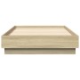 Estructura de cama madera de ingeniería roble Sonoma 75x190 cm de vidaXL, Camas y somieres - Ref: Foro24-839639, Precio: 62,9...