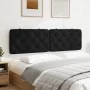 Gepolstertes Kopfteil aus schwarzem Samtstoff, 180 cm. von vidaXL, Kopf- und Fußteile - Ref: Foro24-374741, Preis: 73,24 €, R...