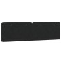 Cabecero de cama acolchado terciopelo negro 180 cm
