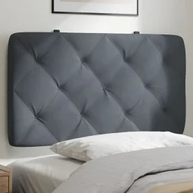 Gepolstertes Kopfteil aus dunkelgrauem Samtstoff, 80 cm breit. von vidaXL, Kopf- und Fußteile - Ref: Foro24-374703, Preis: 43...