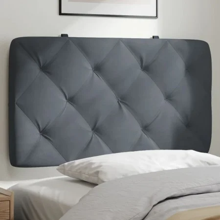 Cabecero de cama acolchado terciopelo gris oscuro 80 cm de vidaXL, Cabeceros y pies de cama - Ref: Foro24-374703, Precio: 43,...