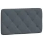 Cabecero de cama acolchado terciopelo gris oscuro 80 cm de vidaXL, Cabeceros y pies de cama - Ref: Foro24-374703, Precio: 43,...