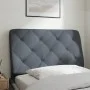 Cabecero de cama acolchado terciopelo gris oscuro 80 cm de vidaXL, Cabeceros y pies de cama - Ref: Foro24-374703, Precio: 43,...