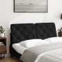 Gepolstertes Kopfteil aus schwarzem Samtstoff, 120 cm breit. von vidaXL, Kopf- und Fußteile - Ref: Foro24-374722, Preis: 36,5...