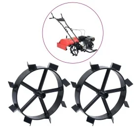 Ruedas de metal para arado de gasolina 6,5 HP 2 uds de vidaXL, Motocultivadores - Ref: Foro24-146268, Precio: 70,23 €, Descue...