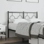 Cabecero de metal negro 120 cm de vidaXL, Cabeceros y pies de cama - Ref: Foro24-376257, Precio: 45,12 €, Descuento: %