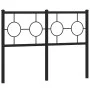 Cabecero de metal negro 120 cm de vidaXL, Cabeceros y pies de cama - Ref: Foro24-376257, Precio: 45,12 €, Descuento: %