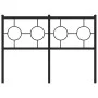 Cabecero de metal negro 120 cm de vidaXL, Cabeceros y pies de cama - Ref: Foro24-376257, Precio: 45,12 €, Descuento: %