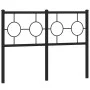 Cabecero de metal negro 120 cm de vidaXL, Cabeceros y pies de cama - Ref: Foro24-376257, Precio: 45,12 €, Descuento: %