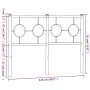 Cabecero de metal negro 120 cm de vidaXL, Cabeceros y pies de cama - Ref: Foro24-376257, Precio: 45,12 €, Descuento: %
