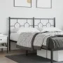 Schwarzes Metallkopfteil 150 cm von vidaXL, Kopf- und Fußteile - Ref: Foro24-376260, Preis: 43,96 €, Rabatt: %