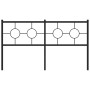 Schwarzes Metallkopfteil 150 cm von vidaXL, Kopf- und Fußteile - Ref: Foro24-376260, Preis: 44,61 €, Rabatt: %