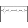 Schwarzes Metallkopfteil 150 cm von vidaXL, Kopf- und Fußteile - Ref: Foro24-376260, Preis: 43,96 €, Rabatt: %