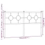 Schwarzes Metallkopfteil 150 cm von vidaXL, Kopf- und Fußteile - Ref: Foro24-376260, Preis: 43,96 €, Rabatt: %