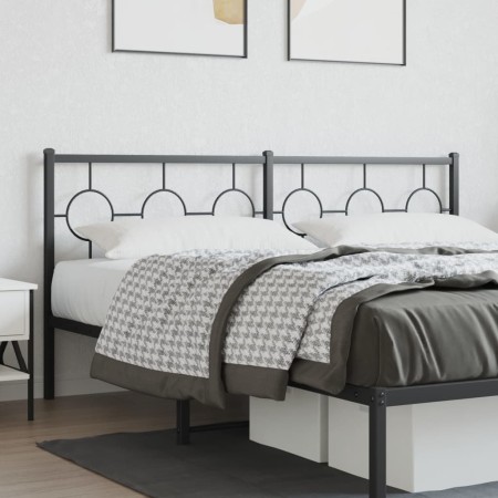 Schwarzes Metallkopfteil 180 cm von vidaXL, Kopf- und Fußteile - Ref: Foro24-376262, Preis: 47,75 €, Rabatt: %