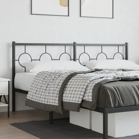 Schwarzes Metallkopfteil 180 cm von vidaXL, Kopf- und Fußteile - Ref: Foro24-376262, Preis: 47,06 €, Rabatt: %
