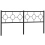 Schwarzes Metallkopfteil 180 cm von vidaXL, Kopf- und Fußteile - Ref: Foro24-376262, Preis: 47,75 €, Rabatt: %