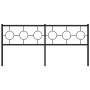 Schwarzes Metallkopfteil 180 cm von vidaXL, Kopf- und Fußteile - Ref: Foro24-376262, Preis: 47,75 €, Rabatt: %