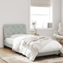 Bed frame with light gray velvet LED lights 80x200 cm by vidaXL, Beds and slatted bases - Ref: Foro24-3213819, Price: 148,61 ...
