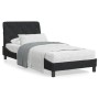 Bed frame with black velvet LED lights 90x190 cm by vidaXL, Beds and slatted bases - Ref: Foro24-3213827, Price: 144,01 €, Di...