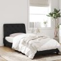 Bed frame with black velvet LED lights 90x190 cm by vidaXL, Beds and slatted bases - Ref: Foro24-3213827, Price: 144,01 €, Di...