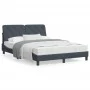 Estructura de cama luces LED terciopelo gris oscuro 120x200 cm de vidaXL, Camas y somieres - Ref: Foro24-3213844, Precio: 182...