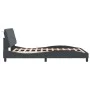Bed frame with LED lights dark gray velvet 120x200 cm by vidaXL, Beds and slatted bases - Ref: Foro24-3213844, Price: 182,11 ...